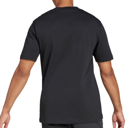 Detalhe - Adidas Camiseta Meia Manga Je8945 Black