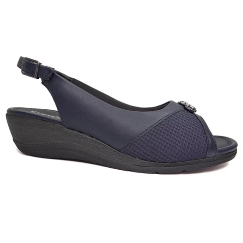 Anabela Comfortflex Feminino 23-96403 Navy