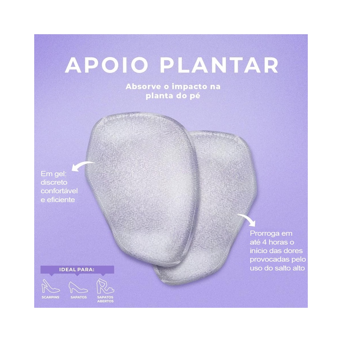 Apoio Palterm Plantar Gel 540 Unica Apoio Palterm Plantar Gel 540 Unica