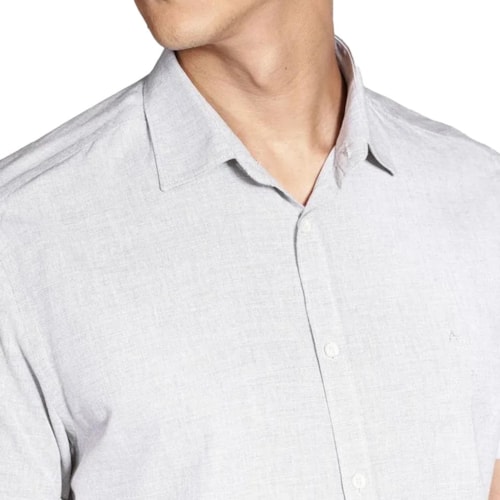 Detalhe - Aramis Camisa Manga Curta Slim 06.0587 Verde Pistache