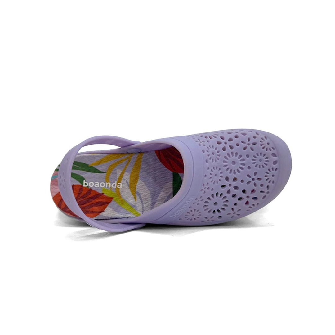 Babuche Estampado Feminino Nellie 1317-143 Boa Onda Lilas