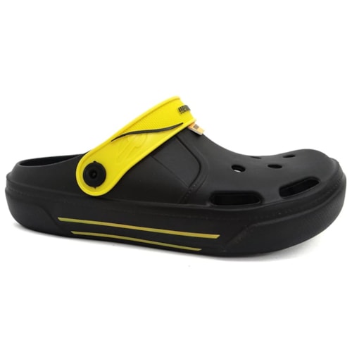 Babuche Grendene Masculino 12155 Preto/Amarelo