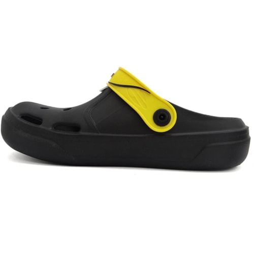 Detalhe - Babuche Grendene Masculino 12155 Preto/Amarelo