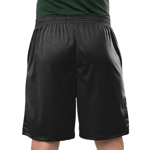 Detalhe - Bermuda Elite Com Bolso Tactel 001252 Preto