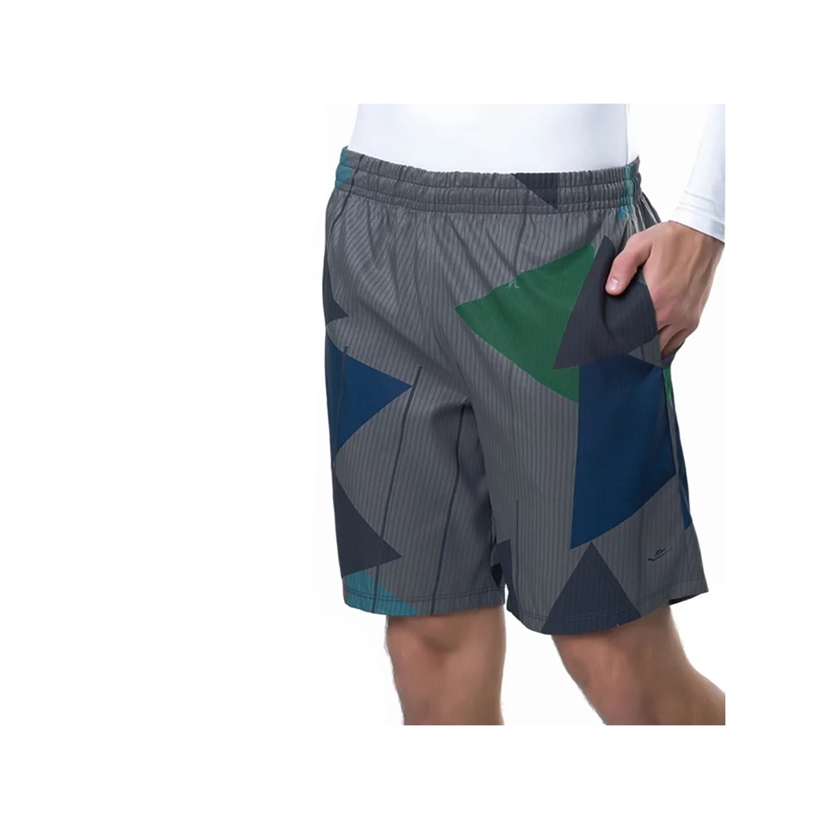 Bermuda Elite Com Elastico Masculino 34454 Grafite/Marinho Bermuda Elite Com Elastico Masculino 34454 Grafite/Marinho