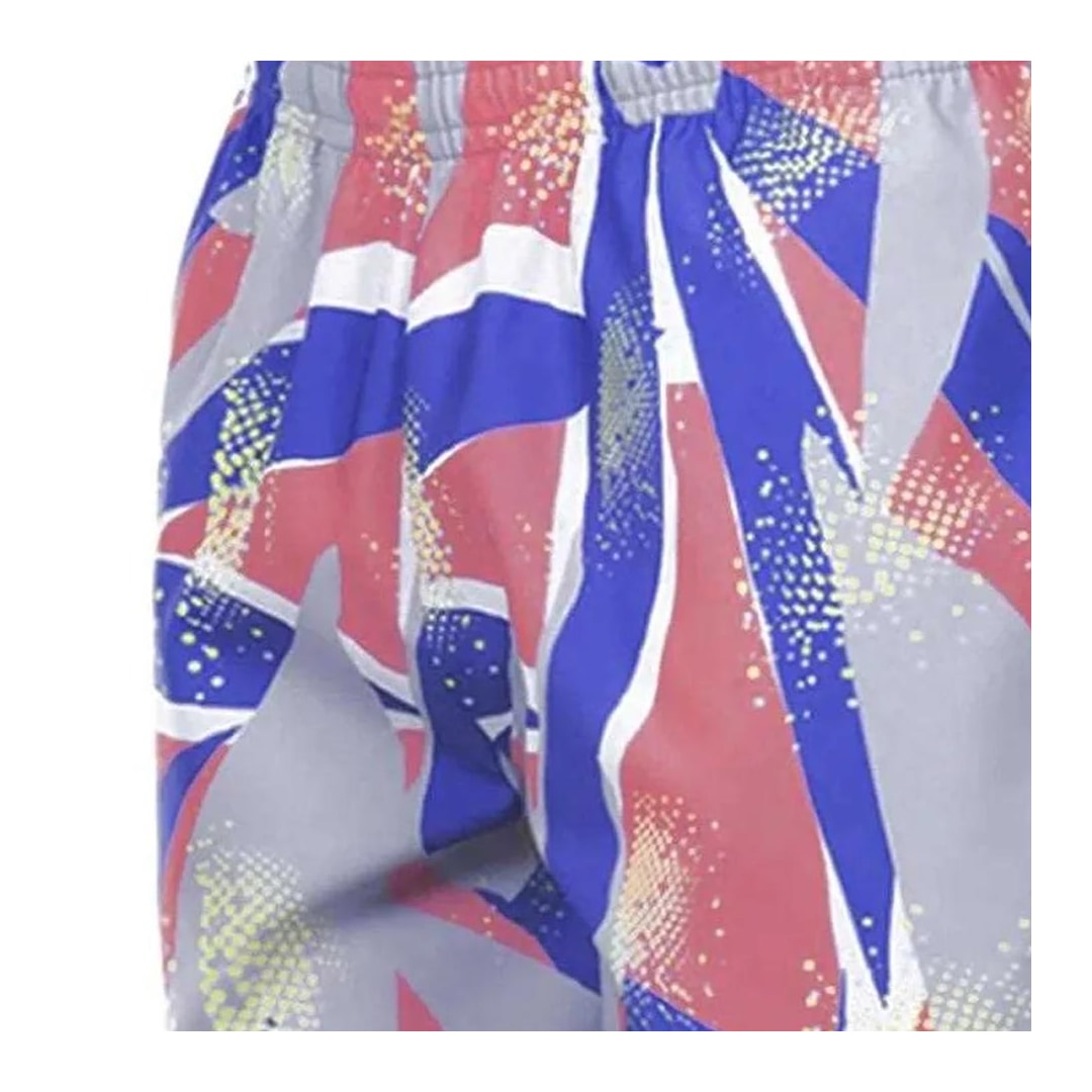 Bermuda Elite Masculina 34439 Coral/Marinho/Laranja