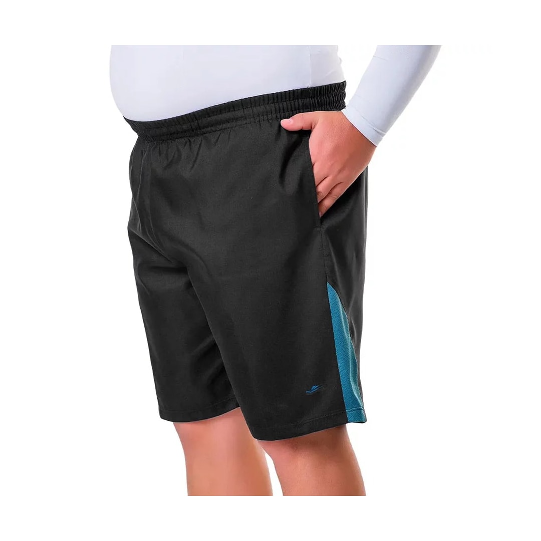 Bermuda Elite Masculina 34441 Preto/Petroleo