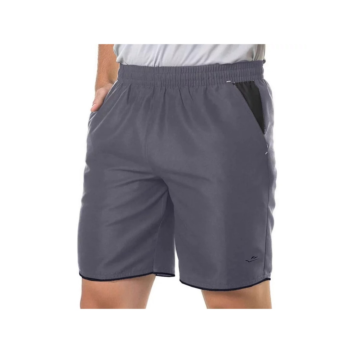 Bermuda Elite Masculina Sol De Verão 34153 Metal/Preto Bermuda Elite Masculina Sol De Verão 34153 Metal/Preto
