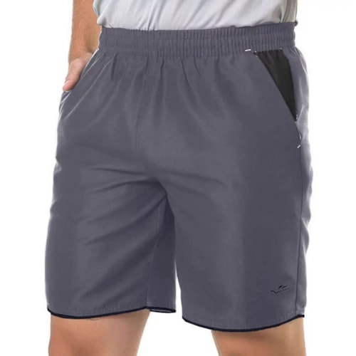 Detalhe - Bermuda Elite Masculina Sol De Verão 34153 Metal/Preto