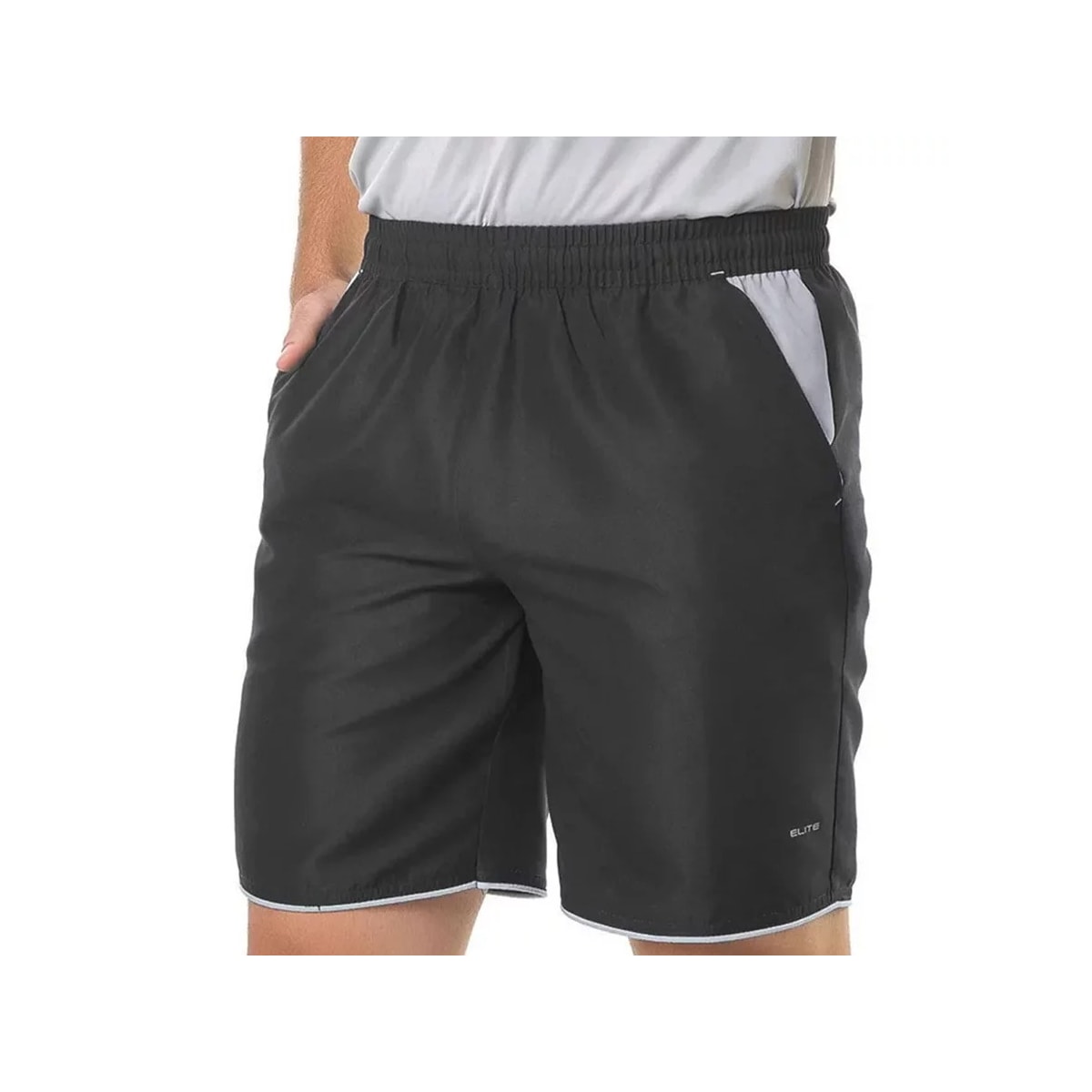 Bermuda Elite Masculina Sol De Verão 34153 Preto/Gelo Bermuda Elite Masculina Sol De Verão 34153 Preto/Gelo