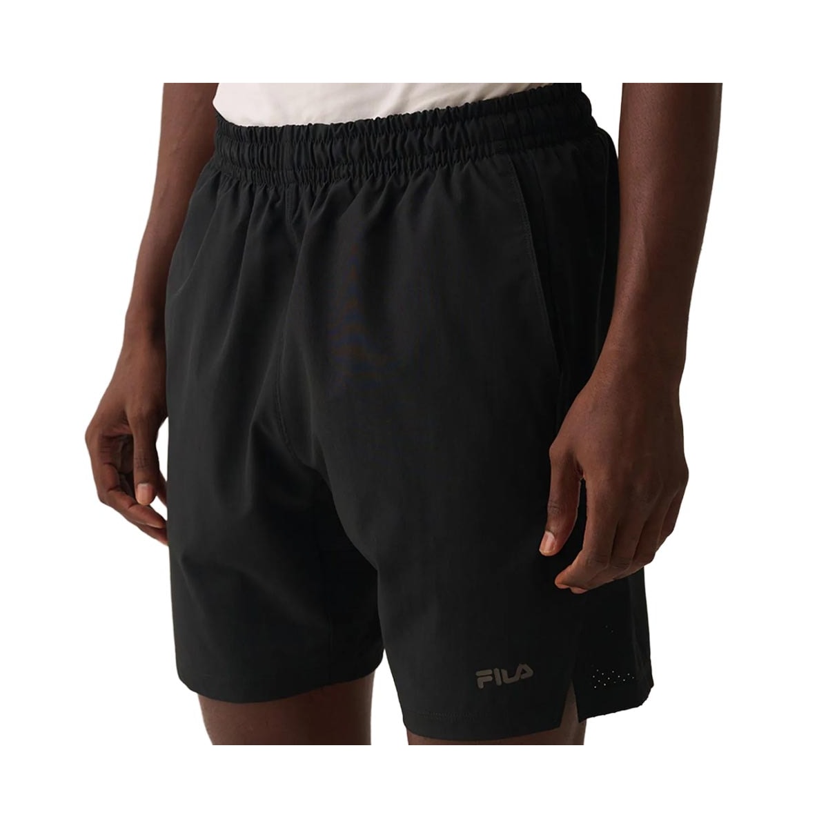 Bermuda Fila Elástico Tactel F11at01011 Preto Bermuda Fila Elástico Tactel F11at01011 Preto