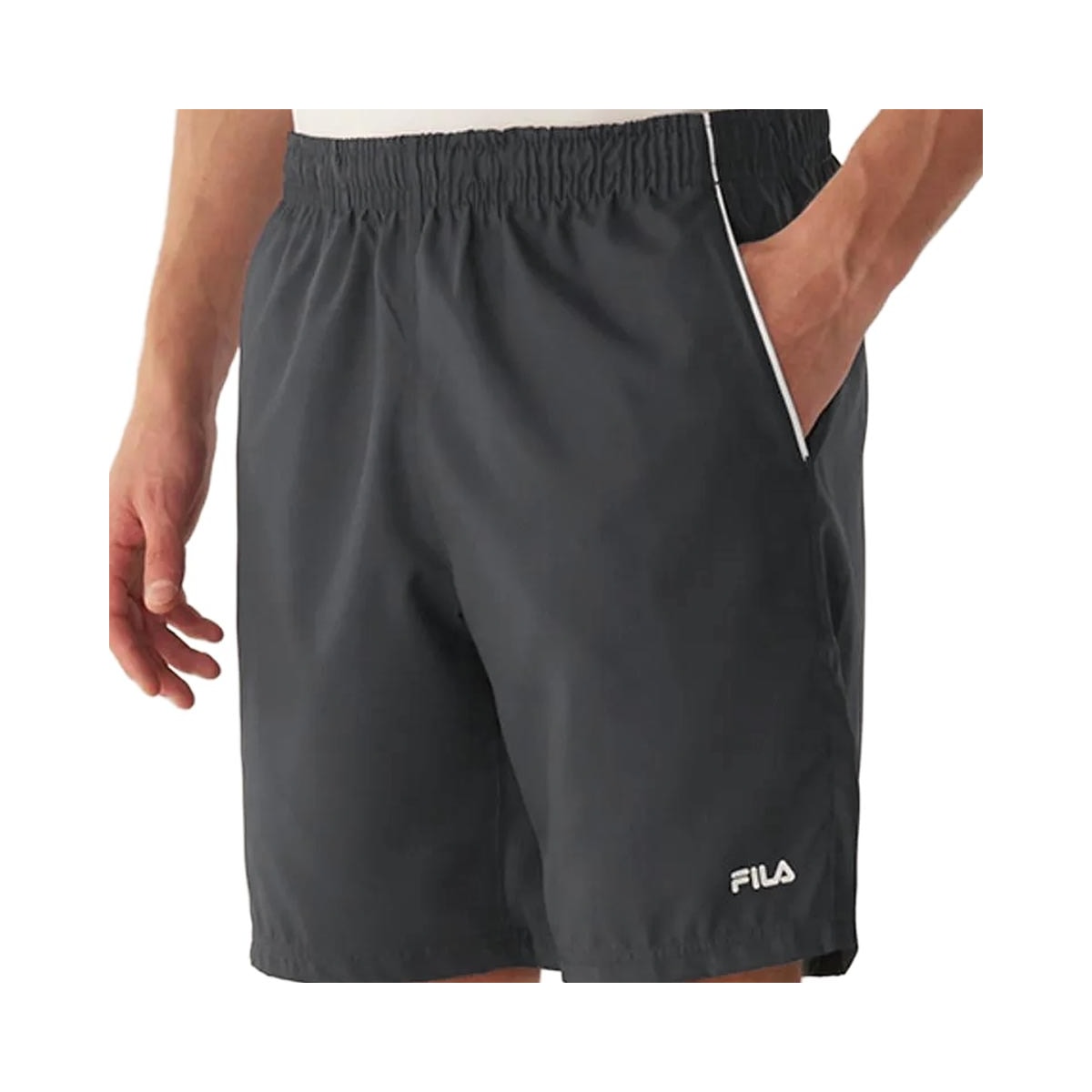 Bermuda Fila Elástico Tactel F11tr00017 Grafite