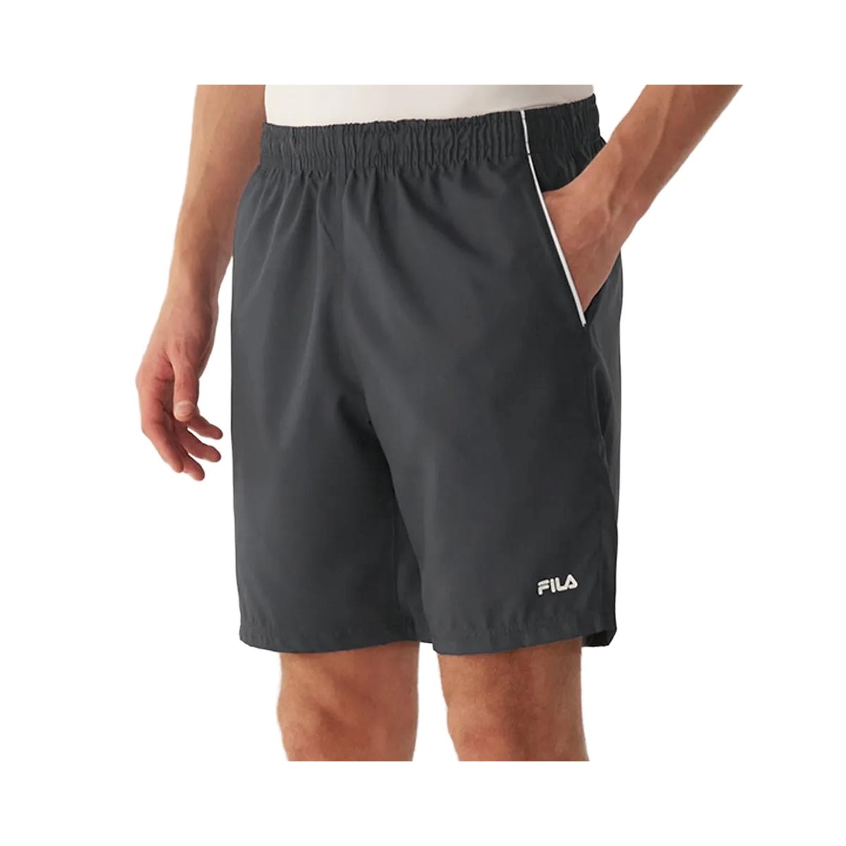 Bermuda Fila Elástico Tactel F11tr00017 Grafite Bermuda Fila Elástico Tactel F11tr00017 Grafite