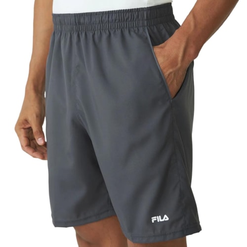 Detalhe - Bermuda Fila Elástico Tactel F11tr00017 Grafite