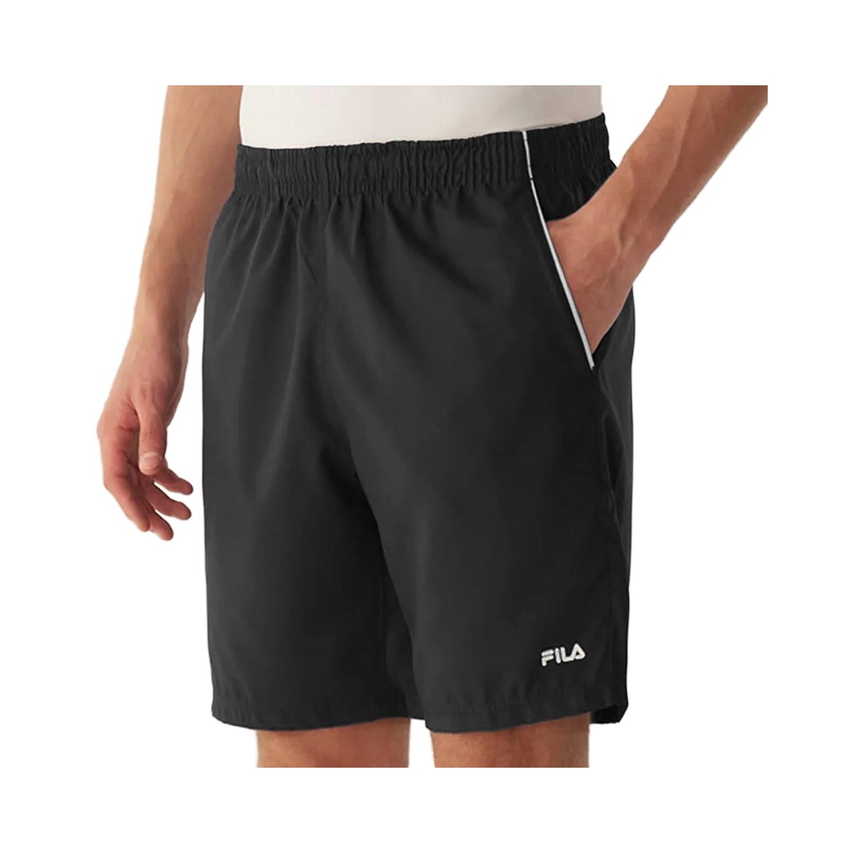 Bermuda Fila Elástico Tactel F11tr00017 Preto Bermuda Fila Elástico Tactel F11tr00017 Preto