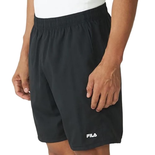 Detalhe - Bermuda Fila Elástico Tactel F11tr00017 Preto