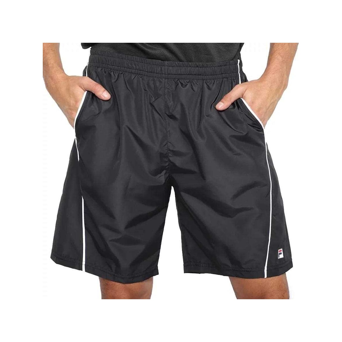 Bermuda Fila Masculina Cinci Ii F11tn047 Preto/Branco Bermuda Fila Masculina Cinci Ii F11tn047 Preto/Branco