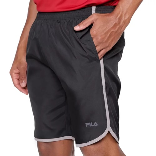 Bermuda Fila Masculina Curve Letter F11at132 Preto/Cinza