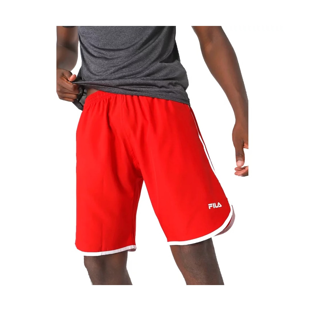Bermuda Fila Masculina Curve Letter F11at132 Vermelho Chil/Branco