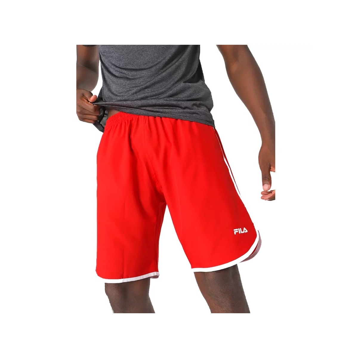 Bermuda Fila Masculina Curve Letter F11at132 Vermelho Chil/Branco Bermuda Fila Masculina Curve Letter F11at132 Vermelho Chil/Branco