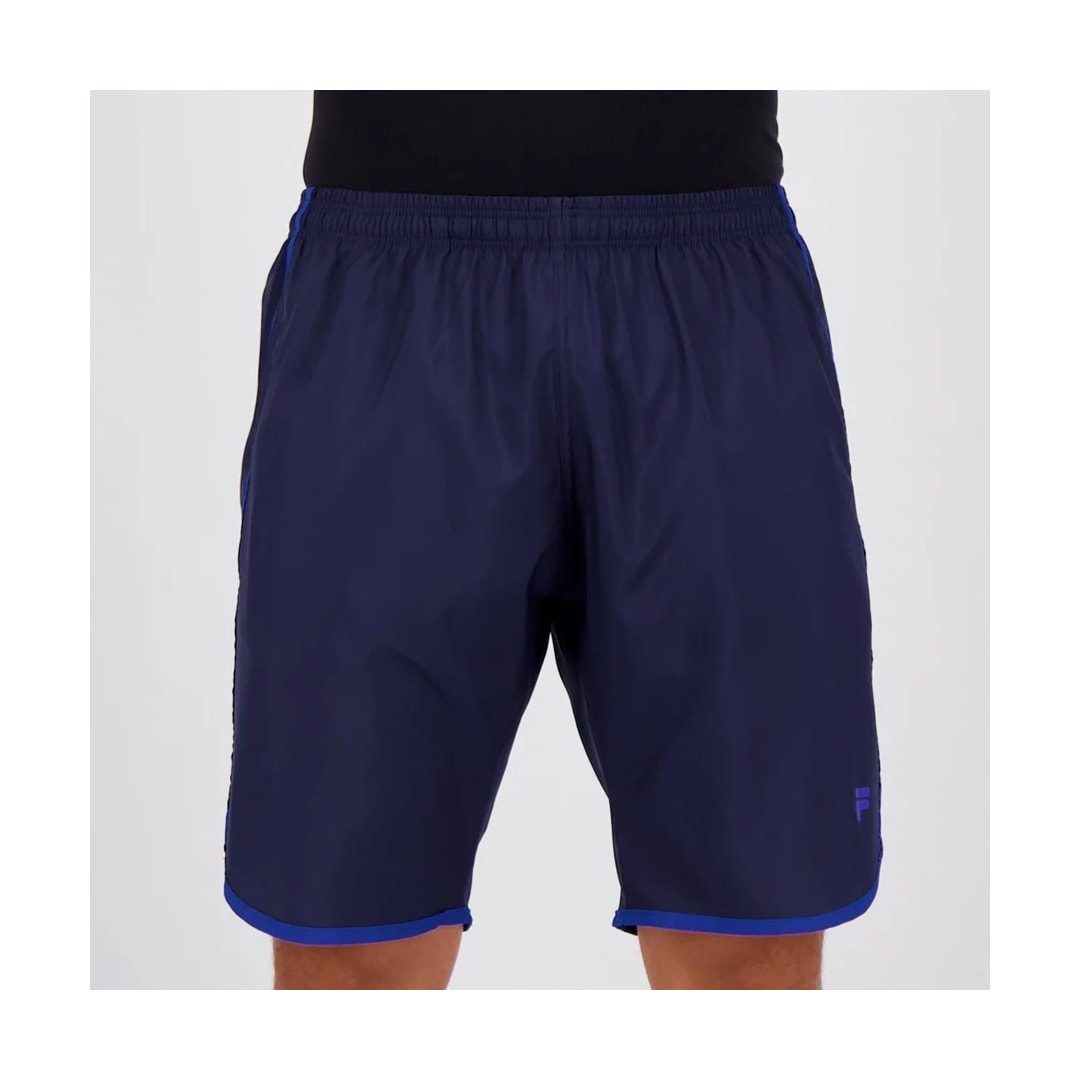 Bermuda Fila Masculina Curve Pro - At501032 Marinho/Royal Bermuda Fila Masculina Curve Pro - At501032 Marinho/Royal