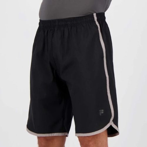 Bermuda Fila Masculina Curve Pro - At501032 Preto/Cinza