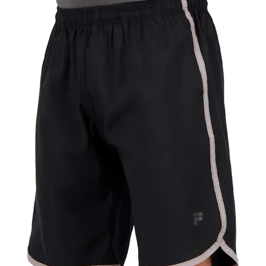 Bermuda Fila Masculina Curve Pro - At501032 Preto/Cinza Bermuda Fila Masculina Curve Pro - At501032 Preto/Cinza