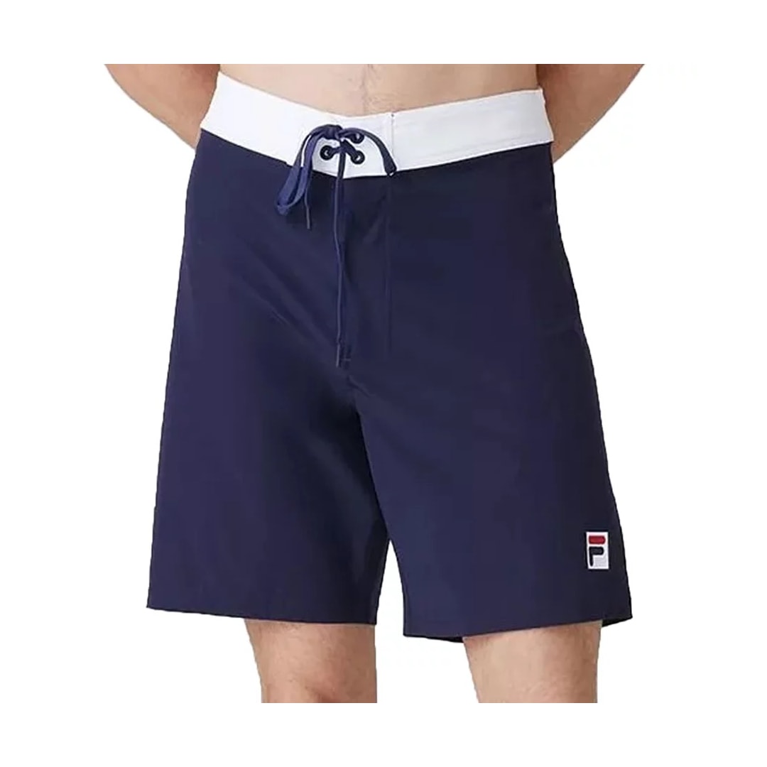 Bermuda Fila Masculina Sports F11sm029 Marinho/Branco Bermuda Fila Masculina Sports F11sm029 Marinho/Branco