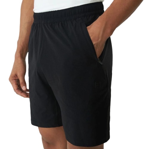 Detalhe - Bermuda Fila Masculina Zip V 8 F11tr00132 Preto