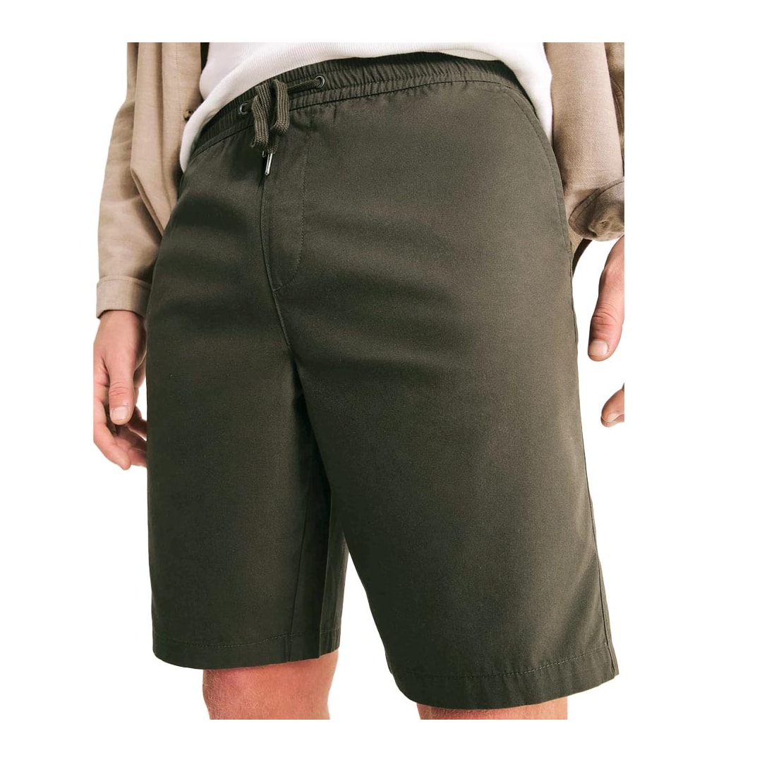 Bermuda Hering Elástico Sarja Masculino H4fa Musgo