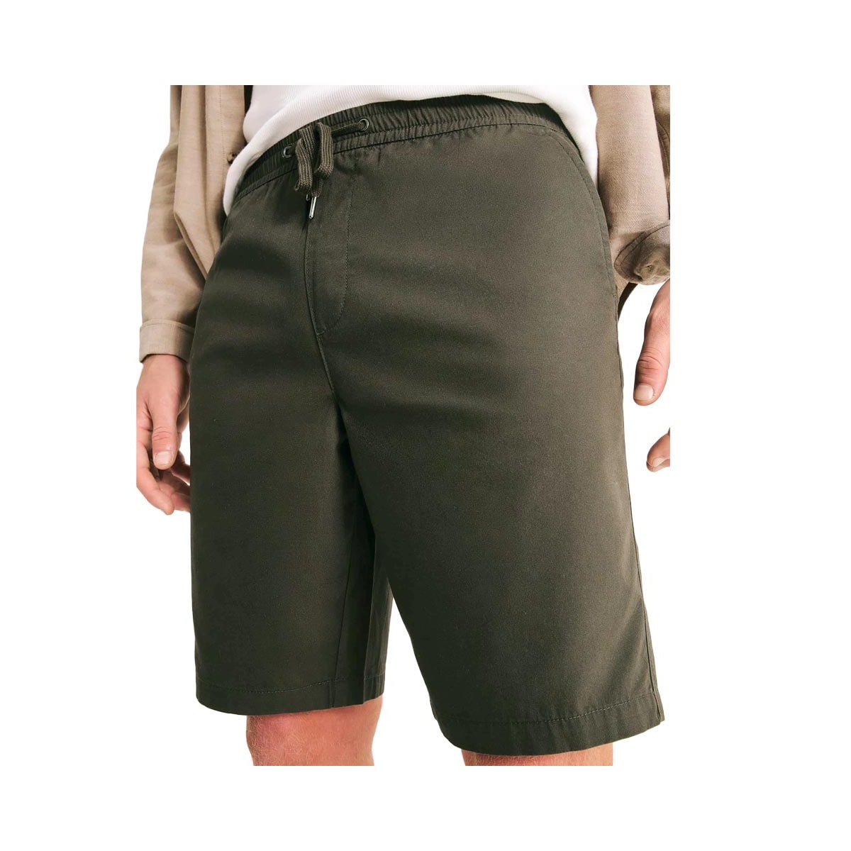 Bermuda Hering Elástico Sarja Masculino H4fa Musgo