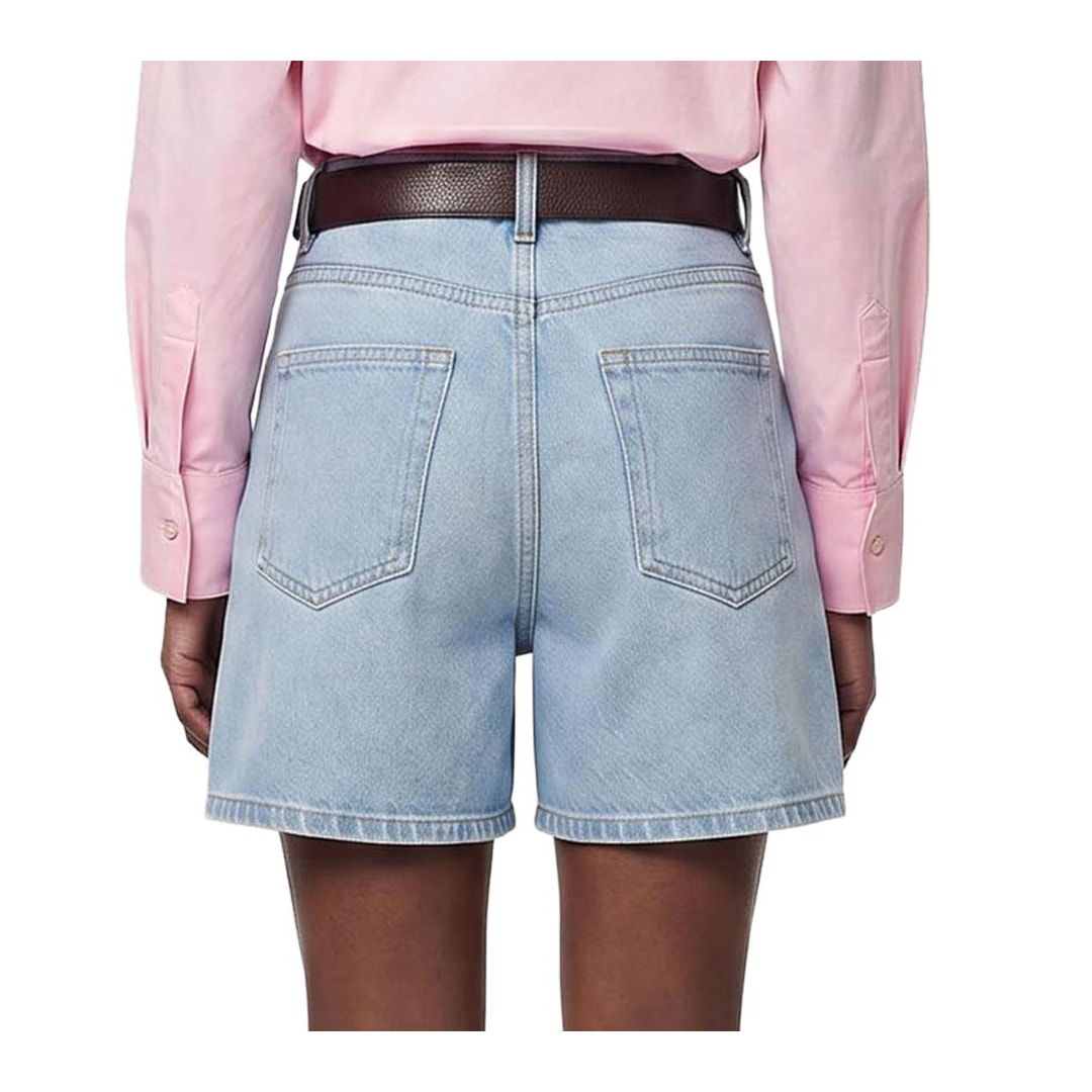 Bermuda Hering Feminina Jeans Mom Hch0 Jeans Claro