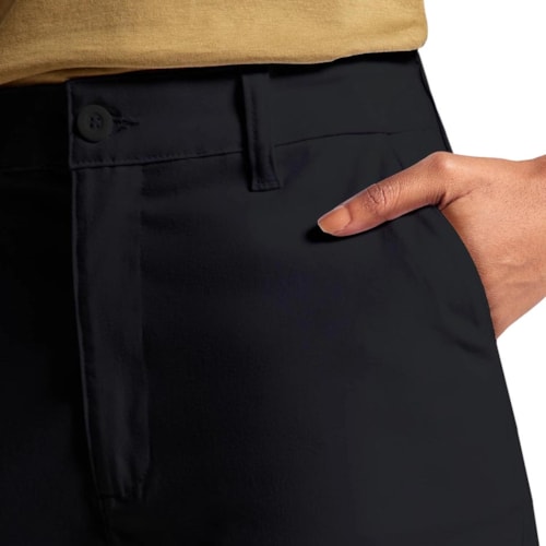 Detalhe - Bermuda Hering Feminina Social Hcgd Preta