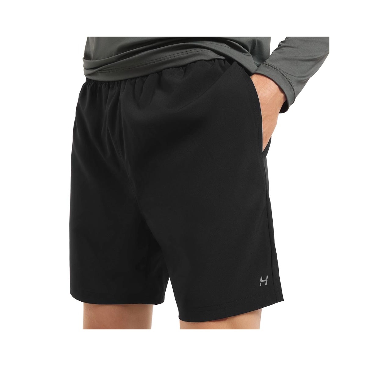 Bermuda Hering Masculina Elástico Tactel Sc43 Preta