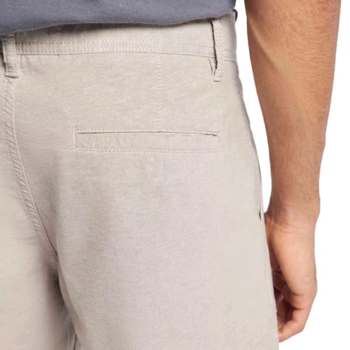 Detalhe - Bermuda Hering Masculina Sarja Ktvg Bege