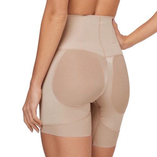 Detalhe - Bermuda Liebe Média Compressão 402102 Chocolate