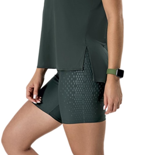 Bermuda Mov Fitness Blackout M0391 Floresta