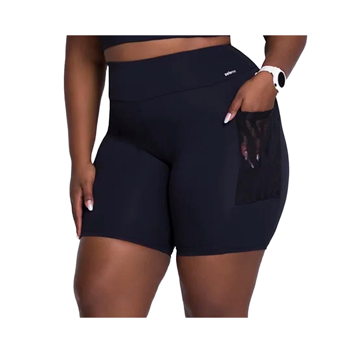 Bermuda Selene Fitness P17005 Preto Bermuda Selene Fitness P17005 Preto