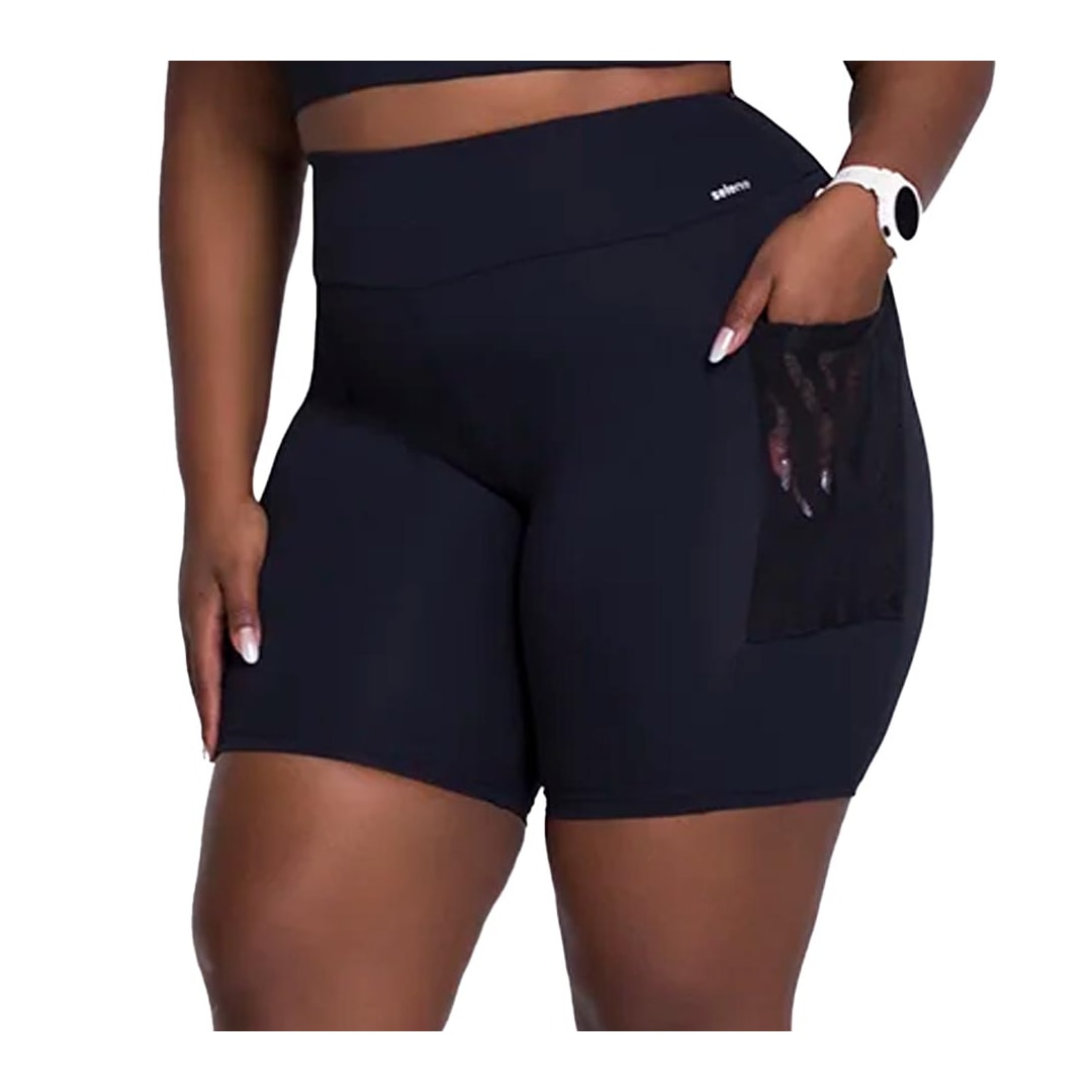 Bermuda Selene Fitness P17005 Preto Bermuda Selene Fitness P17005 Preto