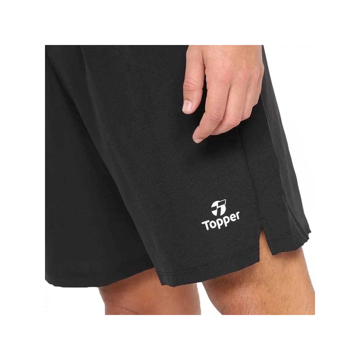 Bermuda Topper Basket Geometric Masculina 4323078 Preto Bermuda Topper Basket Geometric Masculina 4323078 Preto