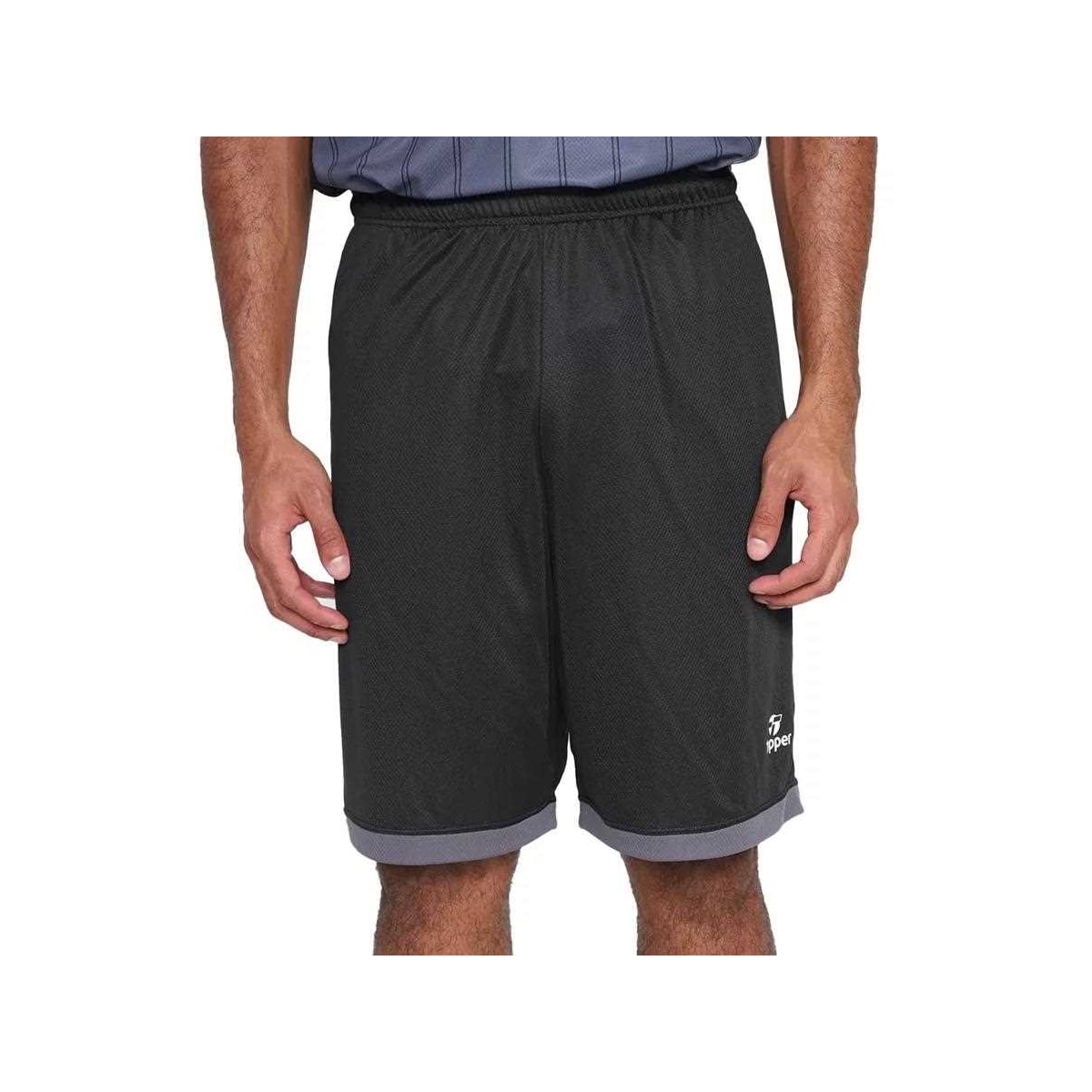 Bermuda Topper Basket Geometric Masculina 4323078 Preto Bermuda Topper Basket Geometric Masculina 4323078 Preto