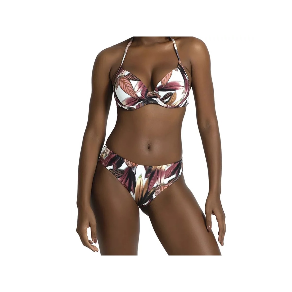 Biquíni Marcyn Bojo Plus 629.7241 Marrom/Branco Biquíni Marcyn Bojo Plus 629.7241 Marrom/Branco