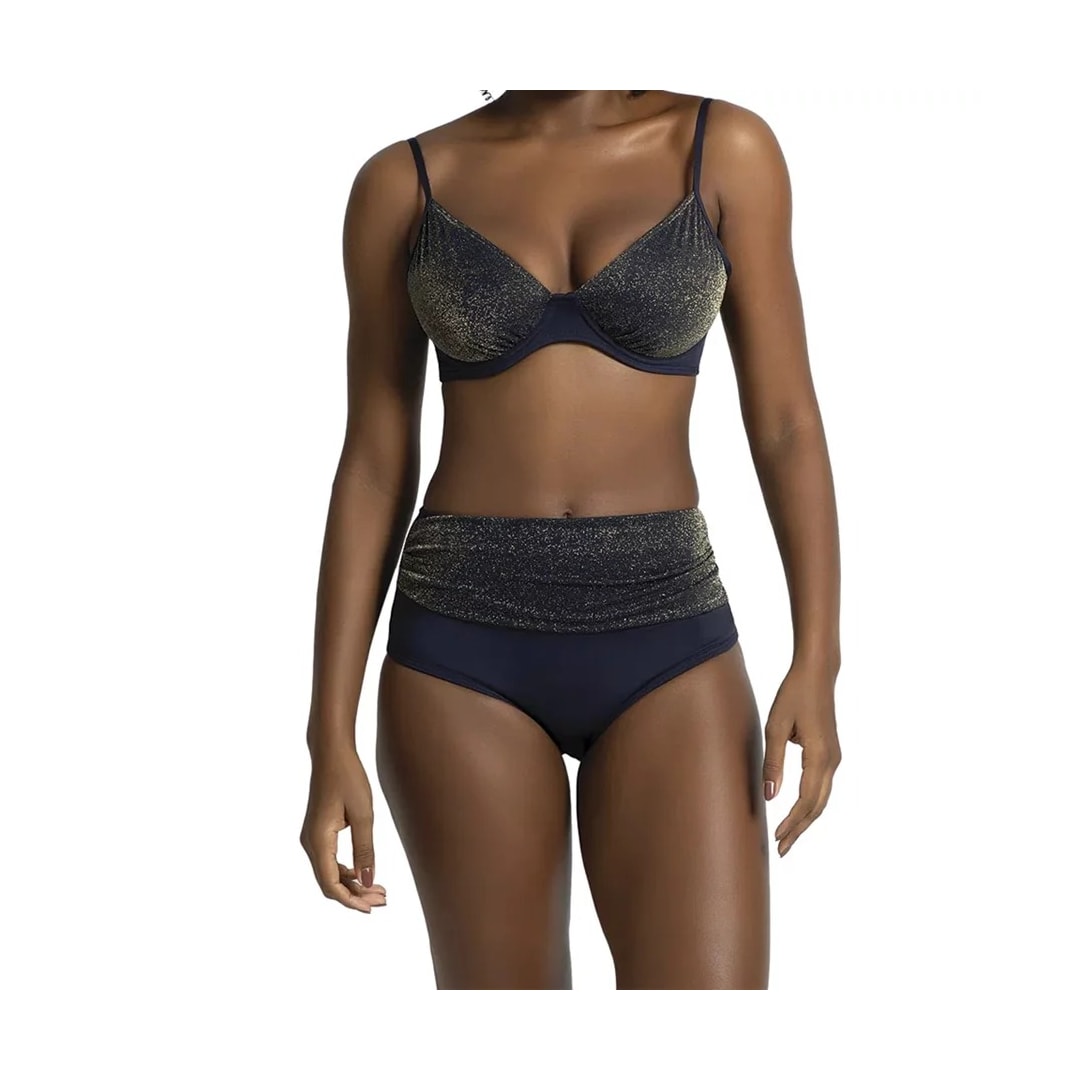 Biquíni Marcyn Com Aro e Hot Pant 629.7238 Marinho