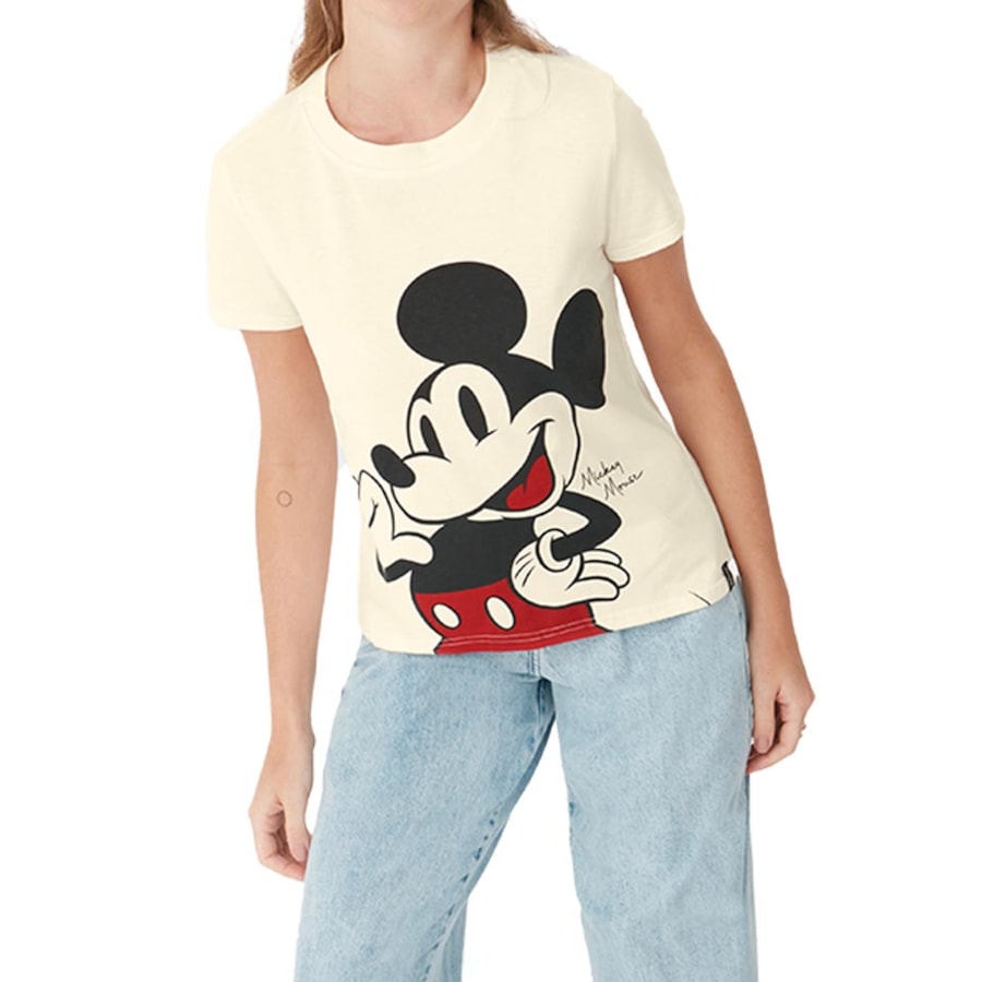Blusa Disney De Malha Meia Manga 130304 Creme Blusa Disney De Malha Meia Manga 130304 Creme