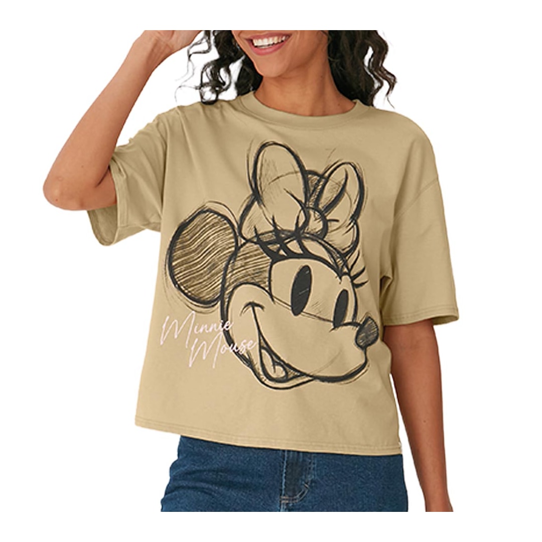 Blusa Disney De Malha Meia Manga 130305 Bege Blusa Disney De Malha Meia Manga 130305 Bege