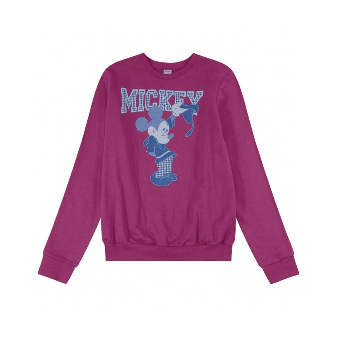 Blusa Disney Licenciados Moletom D10343 Pink Blusa Disney Licenciados Moletom D10343 Pink