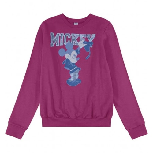 Blusa Disney Licenciados Moletom Feminina  D10343 Pink