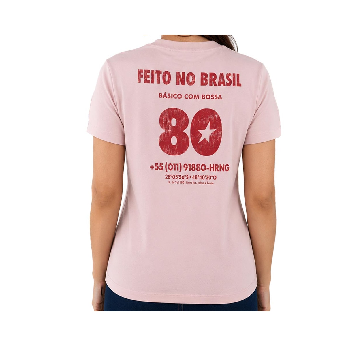 Blusa Hering Algodão Meia Manga 4Hb5 Rosa Blusa Hering Algodão Meia Manga 4Hb5 Rosa