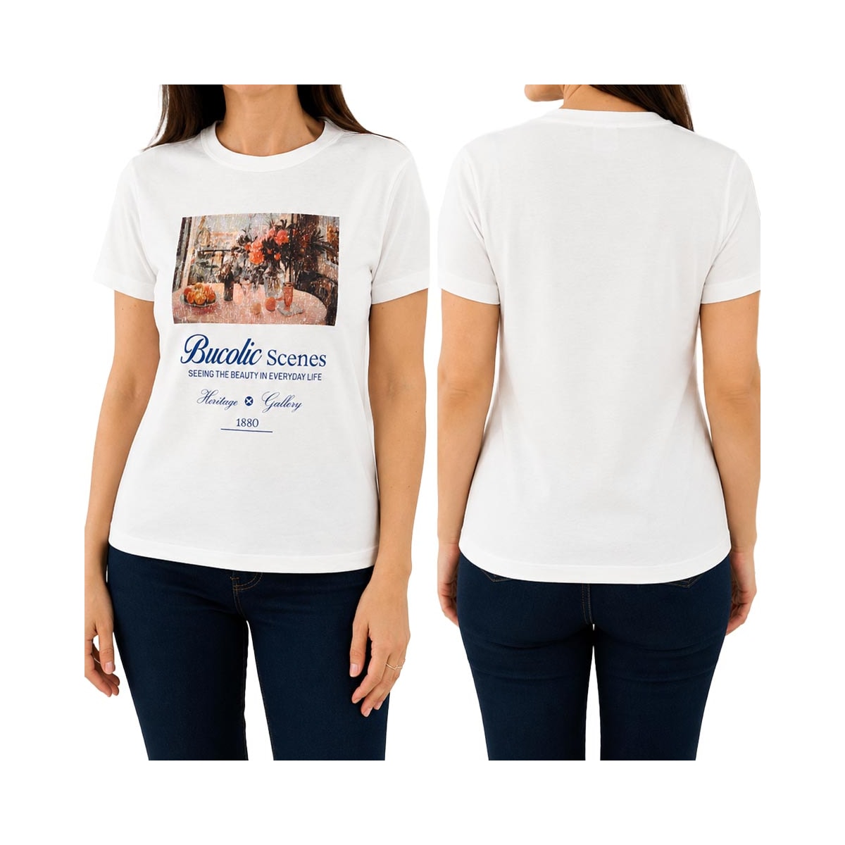 Blusa Hering Algodão Meia Manga 4Hbd Branco Off White Blusa Hering Algodão Meia Manga 4Hbd Branco Off White