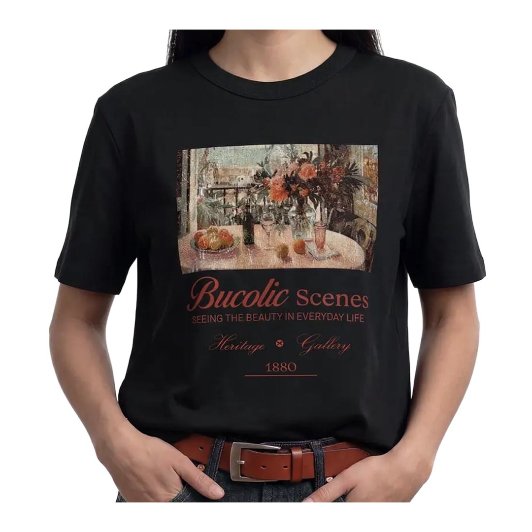Blusa Hering Algodão Meia Manga 4Hbd Preto